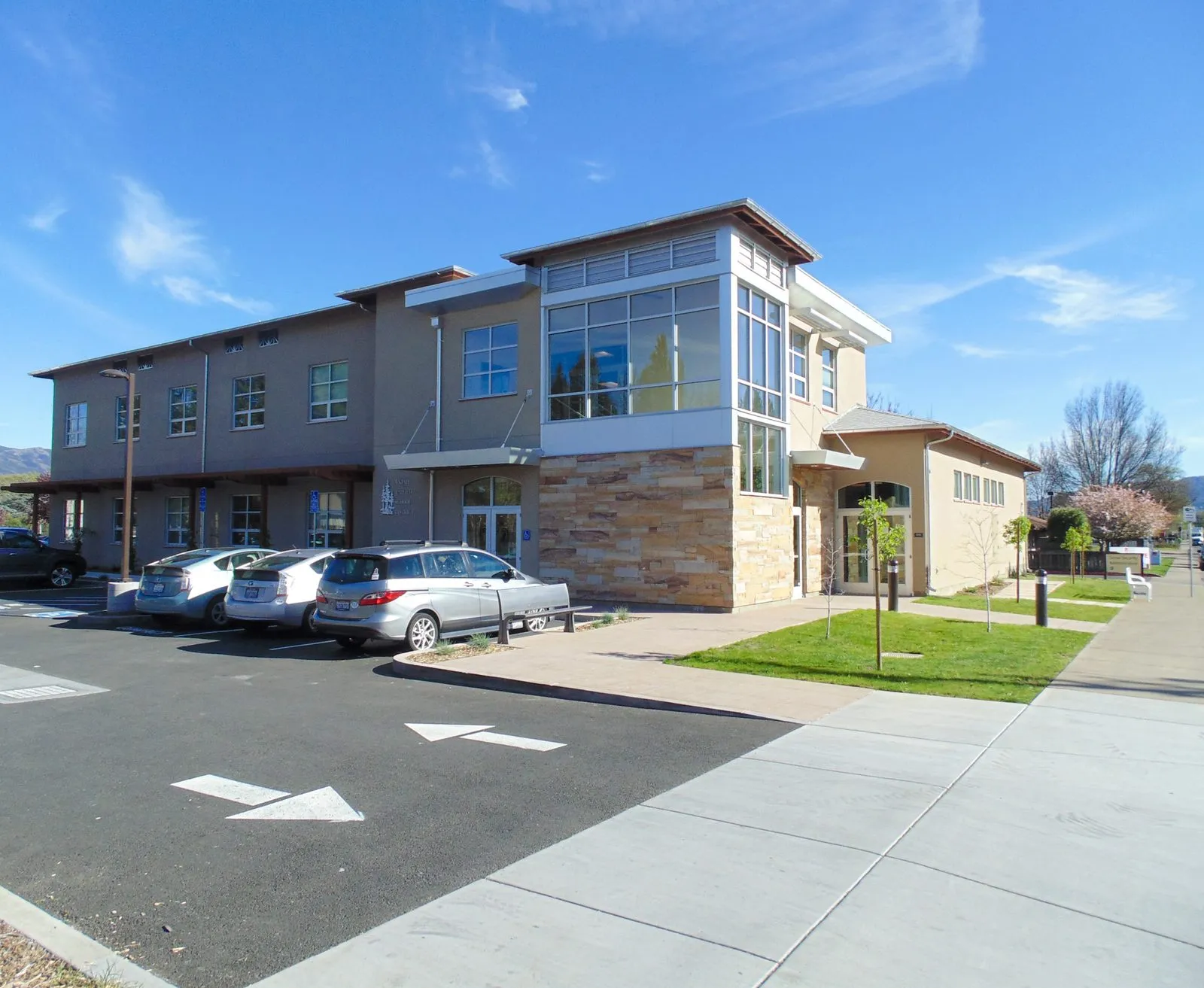 Side elevation and walkway